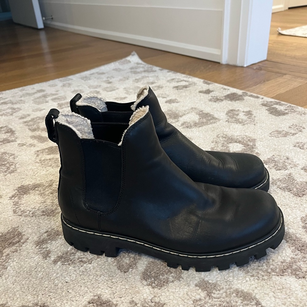 Black roots boots size 10.5